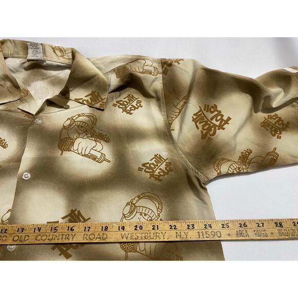 Vtg South Pole Men's L Shirt Hip Hop Button Fat Albert 1990's Y2k Loose Baggy - Picture 3 of 11